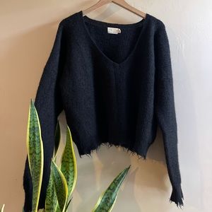 Nation LTD Alpaca Crop Sweater